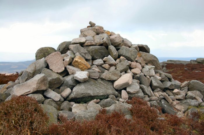 Prehistoric structure of flat stones