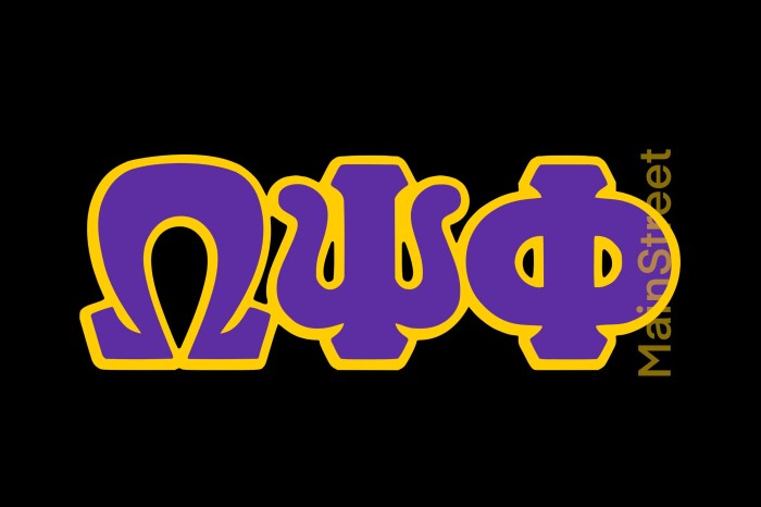 Omega psi phi single letter chapters