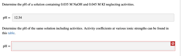 Determine the ph in a 0.667 m naoh solution