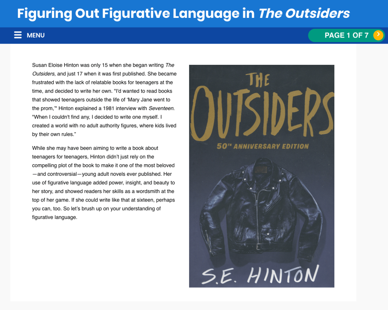 Figurative language in the outsiders book