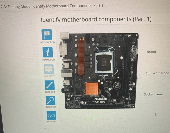 Lab 6-8 testing mode identify video ports and connectors