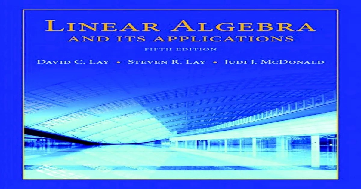 Linear algebra and its applications sixth edition